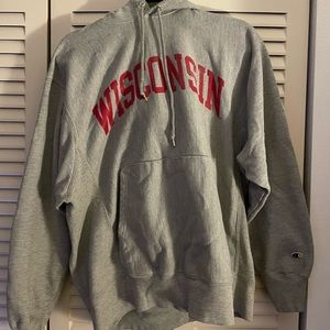 Authentic Vintage Champion Wisconsin hoodie.